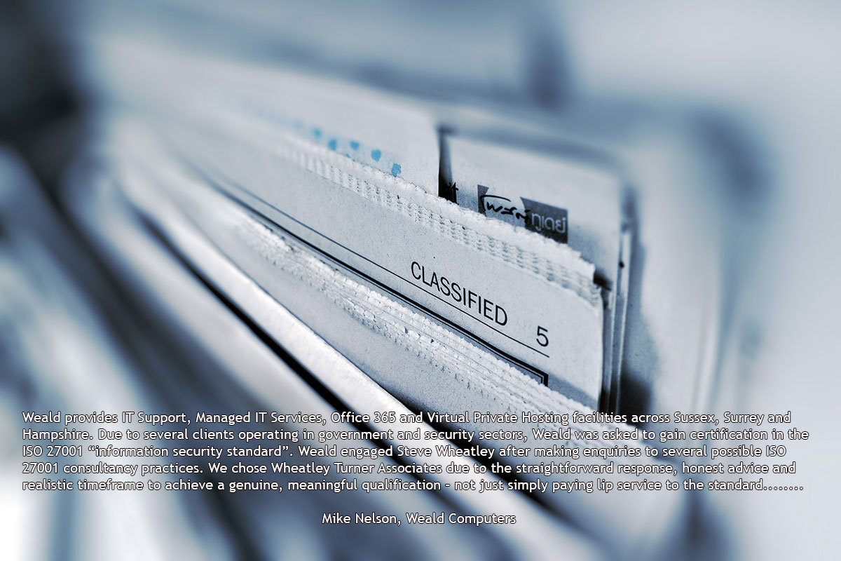 Information Security Consultants, Wheatley Turner Associates